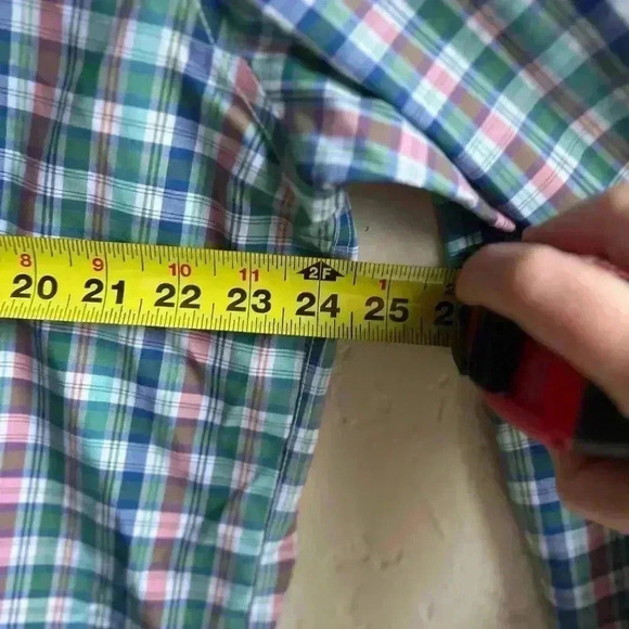 L.L Bean 100% cotton large plaid button down shirt businesss casual classic NWOT - Picture 4 of 6